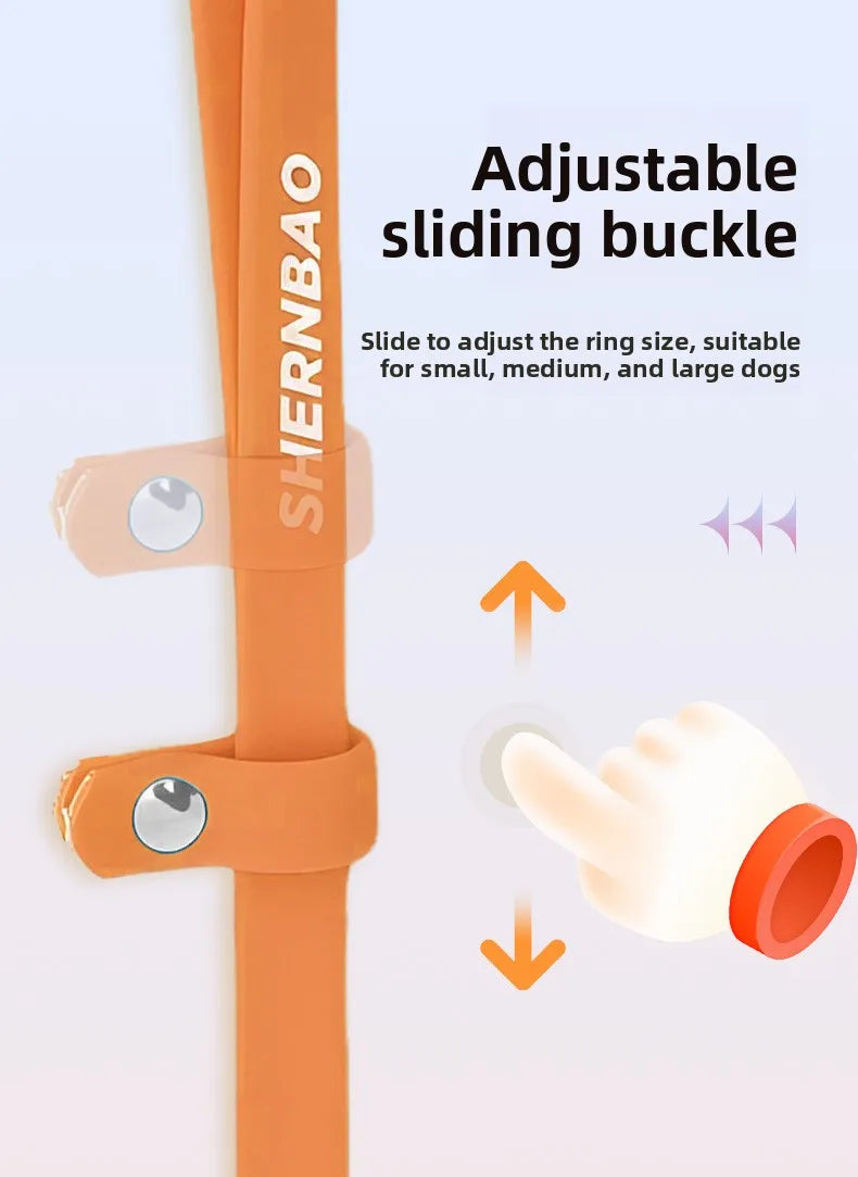 silicone grooming hanging rope – non-stretch pet bathing restraint