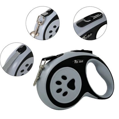 3m 5m Strong Retractable Nylon Dog Leash for Small, Medium, and Large Dogs