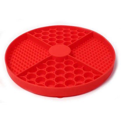 Silicone Licking Mat with Suction Cups – Slow Feeder Pad for Pets
