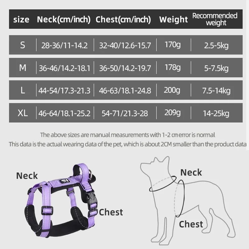 adjustable reflective puppy vest harness with easy control handle