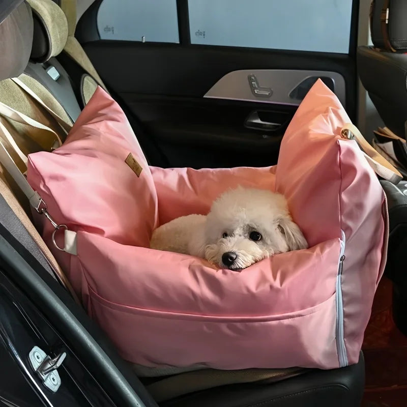 breathable pet travel tote bag with adjustable shoulder strap & pad