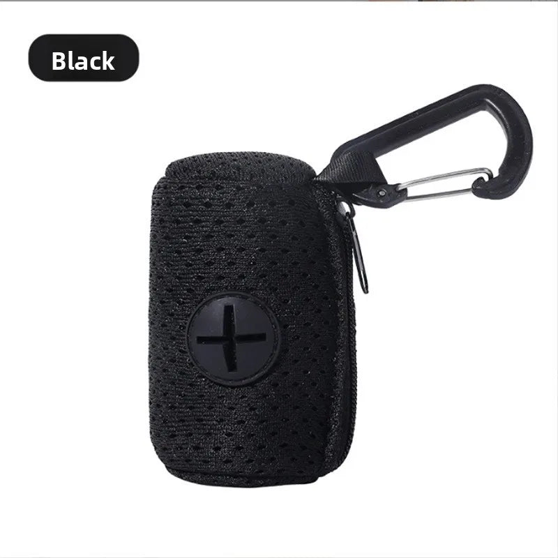 hanging dog poop bag dispenser – convenient walking bag holder
