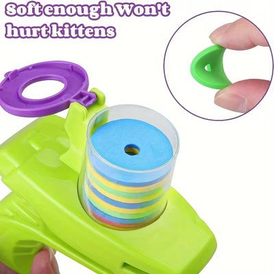 Turnip Frisbee Launcher – Interactive Cat & Dog Chasing Toy Set