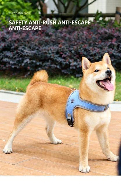 No-Pull Nylon Dog Harness - Reflective, Adjustable Anti-Burst Vest