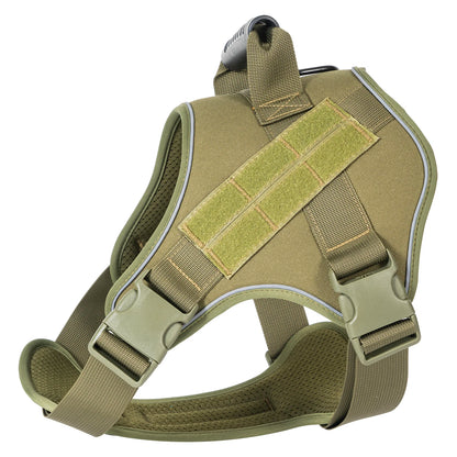 Tactical Training Vest Dog Harness – Reflective Quick-Release Fit