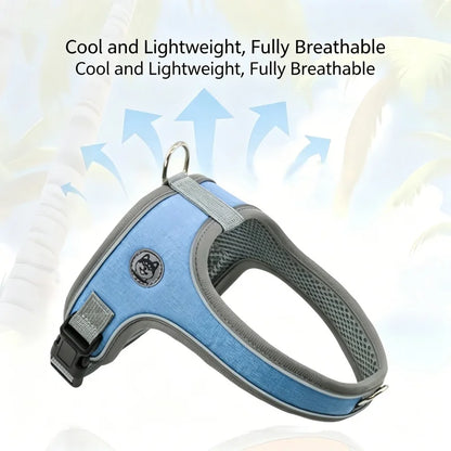 No-Pull Nylon Dog Harness - Reflective, Adjustable Anti-Burst Vest