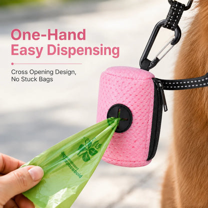 Hanging Dog Poop Bag Dispenser – Convenient Walking Bag Holder