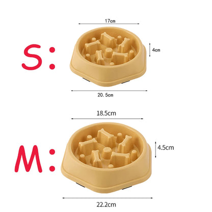 Puzzle Slow Feeder Dog Bowl – Non-Slip Anti-Choking Feeding Dish