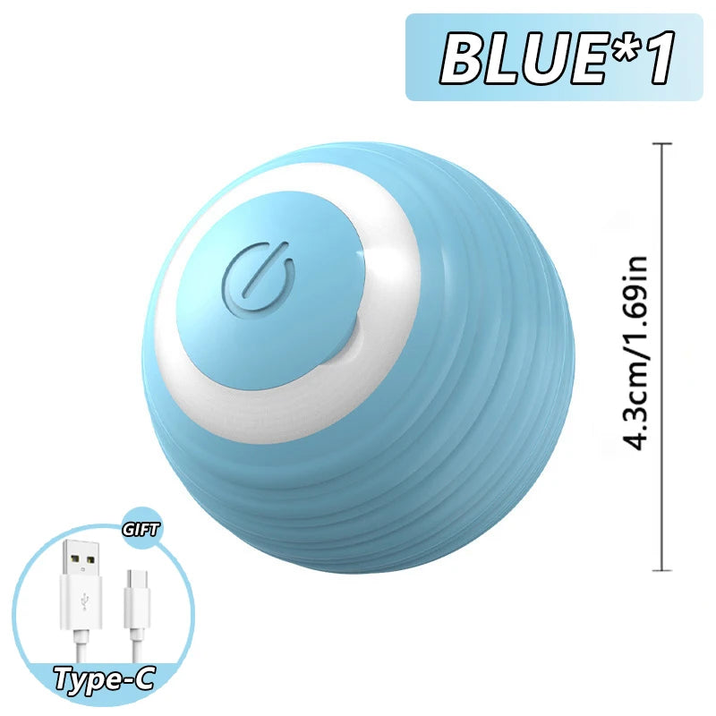 speedy tail 2.0 interactive cat ball toy with dual-speed modes