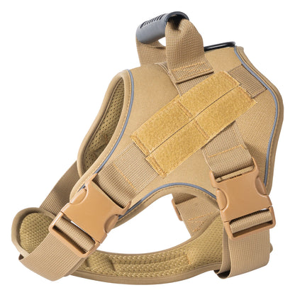 Tactical Training Vest Dog Harness – Reflective Quick-Release Fit