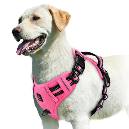Adjustable No-Pull Dog Vest Harness with Padded, Easy Control Handle