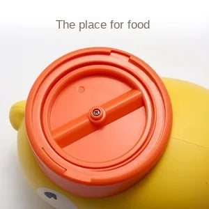 Cartoon Duck 2-in-1 Interactive Treat Dispenser Toy for Dogs & Cats