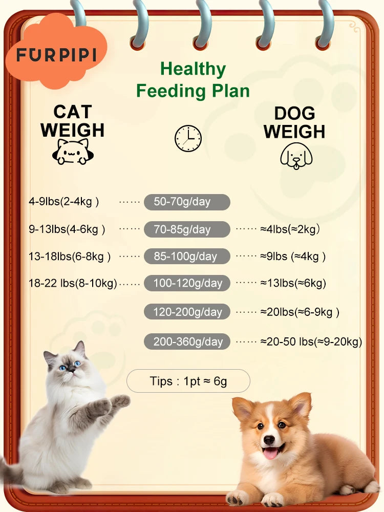 furpipi smart cat feeder with 1080p camera – wifi app control