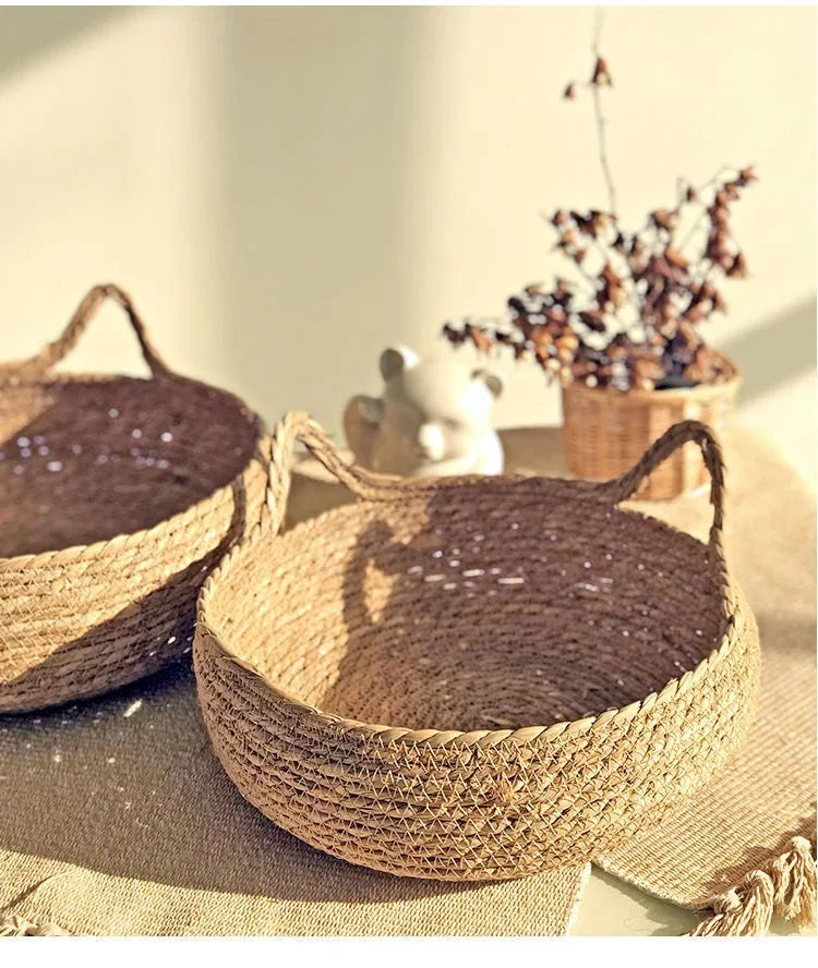 four seasons woven cat bed – breathable rattan cat nest