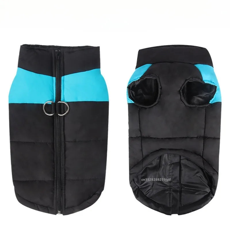 waterproof padded dog jacket – warm zipper vest for all sizes