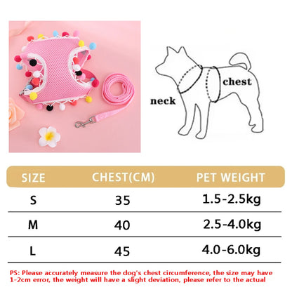 Soft Puppy Harness, Leash & Collar Set – Adjustable Pet Vest Set