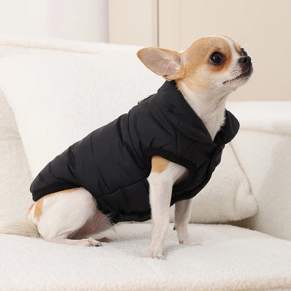 Thick Fleece Striped Winter Coat for Puppies and Cats Windproof