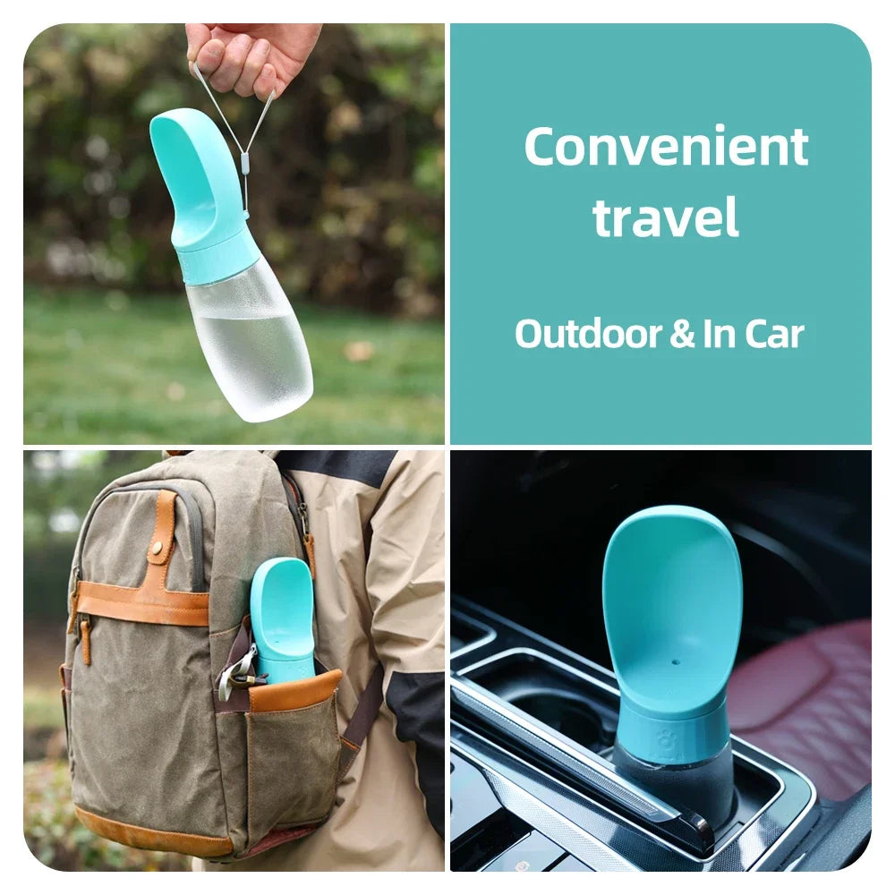 portable leak-proof pet water bottle – travel drinking cup dispenser