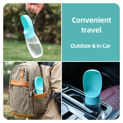 Portable Leak-Proof Pet Water Bottle – Travel Drinking Cup Dispenser