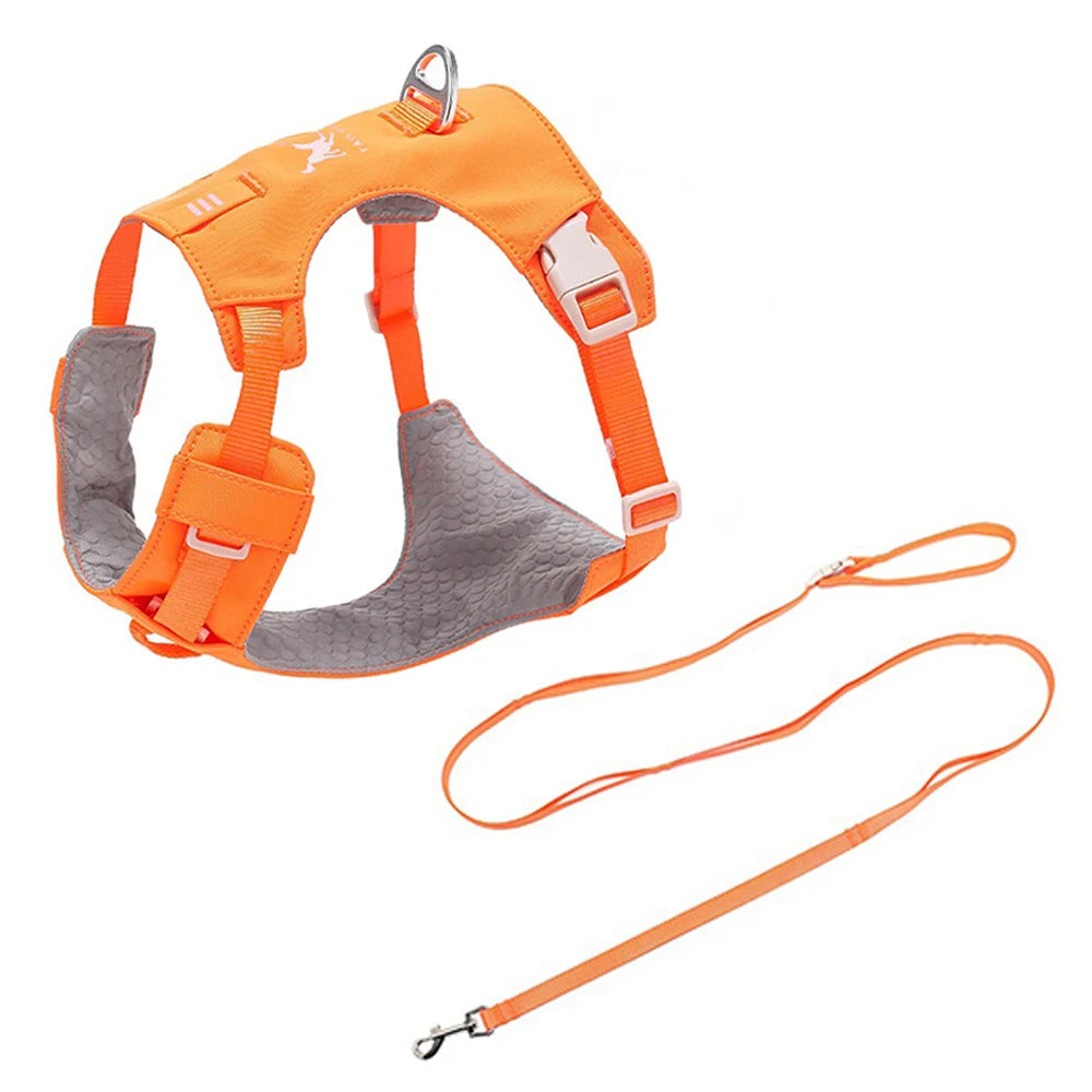 lightweight dog harness & leash set - anti-pull, escape-proof fit