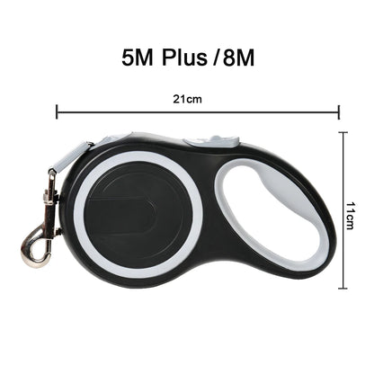 8M Retractable Dog Leash - Extendable Training Lead for Dogs & Cats