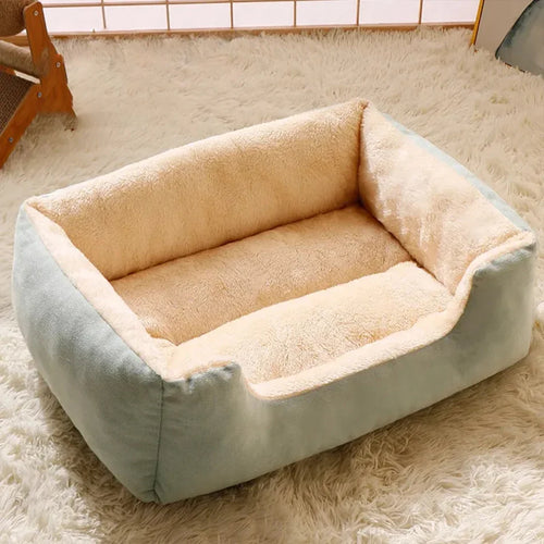 Cozy Plush Pet Bed for Cats & Dogs – Soft Breathable Basket