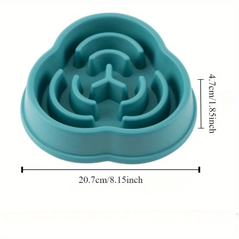 anti-choking slow feed dog & cat bowl – non-slip feeding bowl