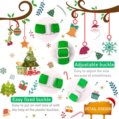 10 Pack Adjustable Christmas Dog Bow Ties and Neckties for Cats & Puppies