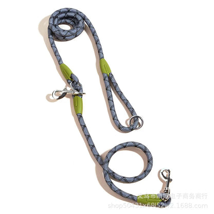 Hands-Free Reflective Nylon Dog Leash for Running and Walking Dogs