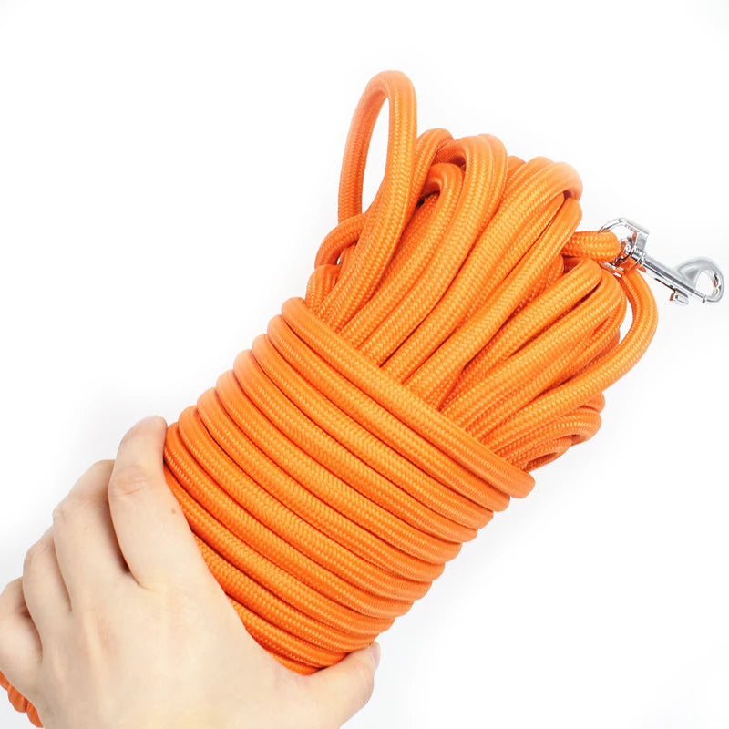 5m ~ 15m heavy duty nylon long line training leash for medium & large dogs