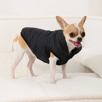 Thick Fleece Striped Winter Coat for Puppies and Cats Windproof