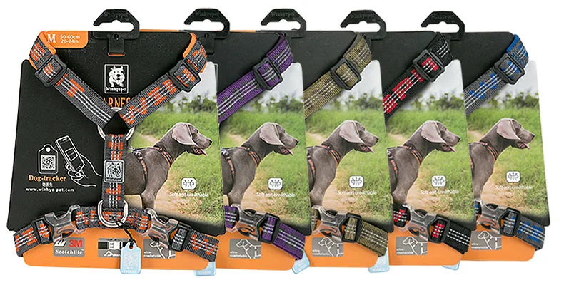 padded nylon pet harness vest for outdoor walking, running, climbing