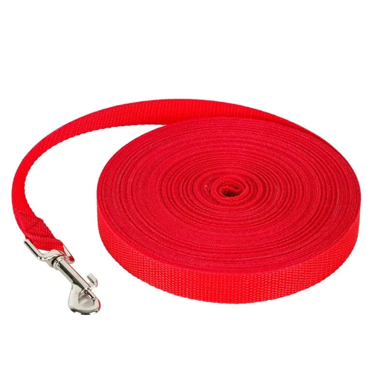 durable long nylon dog training leash for walking and outdoor use