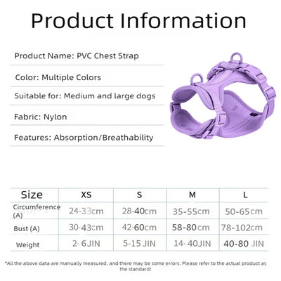 Breathable Dog Harness and Leed Set, Adjustable Vest for Daily Walks