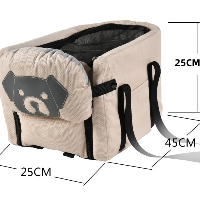 foldable hammock car seat cover for safe pet travel, all dog breeds