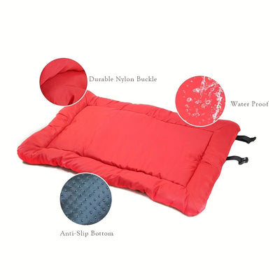 Waterproof Anti-Slip Pet Bed Cushion - Washable Outdoor Dog Mattress