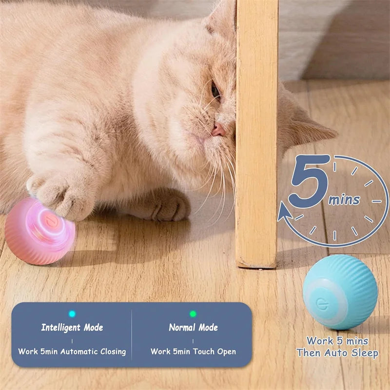 smart bouncing ball interactive electronic pet toy for dogs & cats