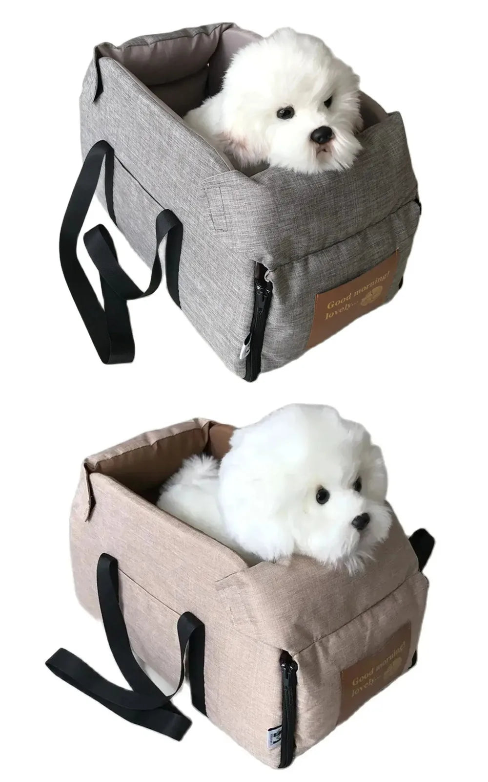 portable car booster seat & carrier bag for small dogs & cats