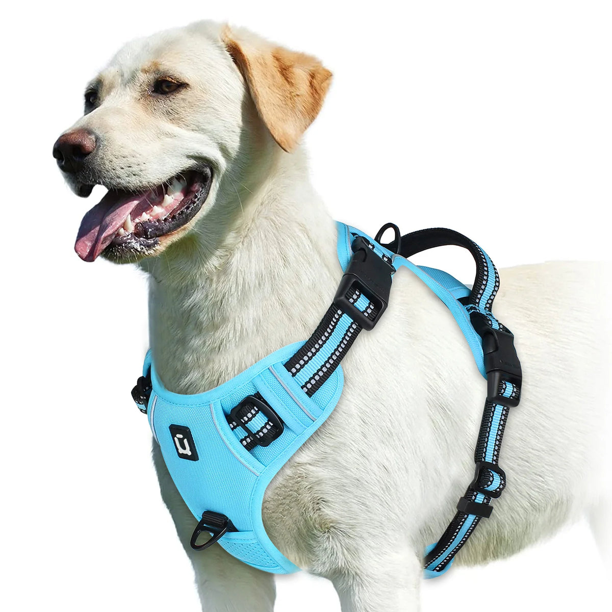 no pull dog harness – soft padded vest with control handle