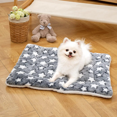 Thickened Dog Bed Mat Warm Machine Washable Blanket for Puppies and Cats
