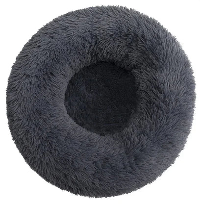 Soft Plush Round Pet Bed for Dogs & Cats, 6 Sizes, Machine Washable