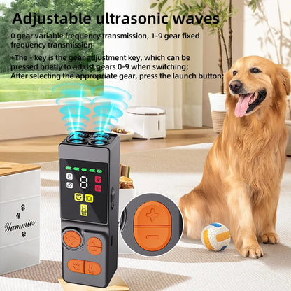 Ultrasonic Dog Repellent & Training Device, Portable Type-C Charge
