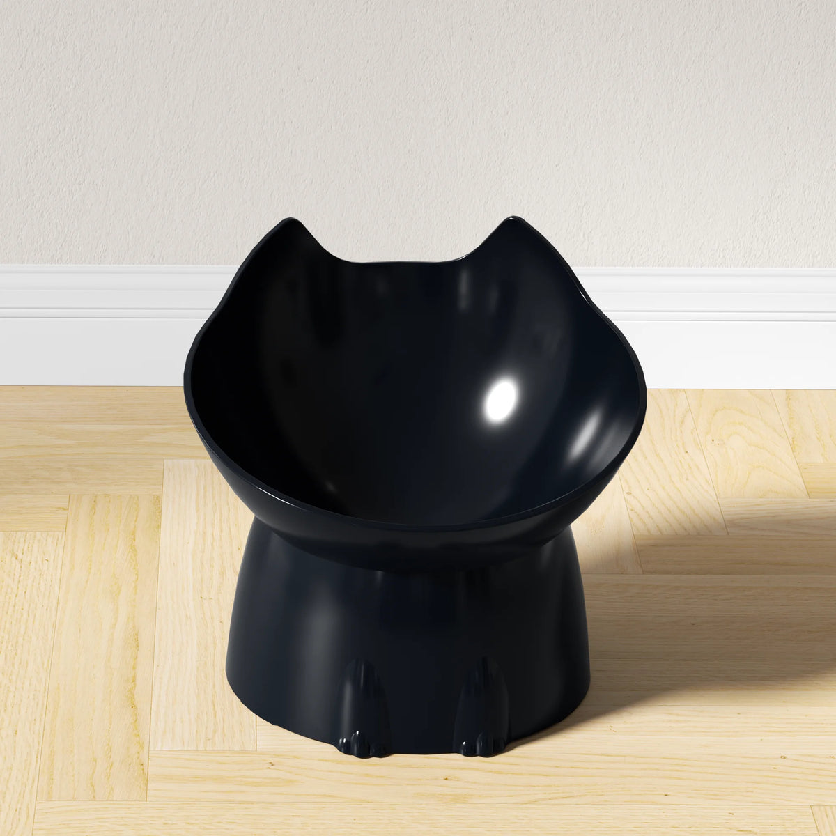 whisker ware elevated cat bowl – anti-tip raised feeding dish