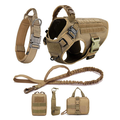 Tactical Dog Harness with MOLLE System – Heavy-Duty Large Dog Vest
