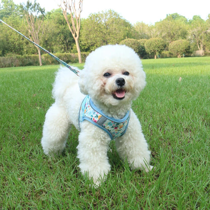 Soft Puppy Harness, Leash & Collar Set – Adjustable Pet Vest Set