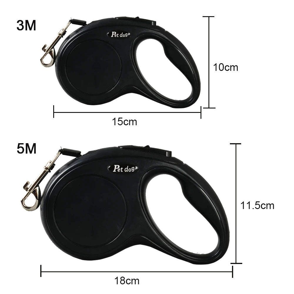 automatic retractable dog leash – extending lead for cats & dogs
