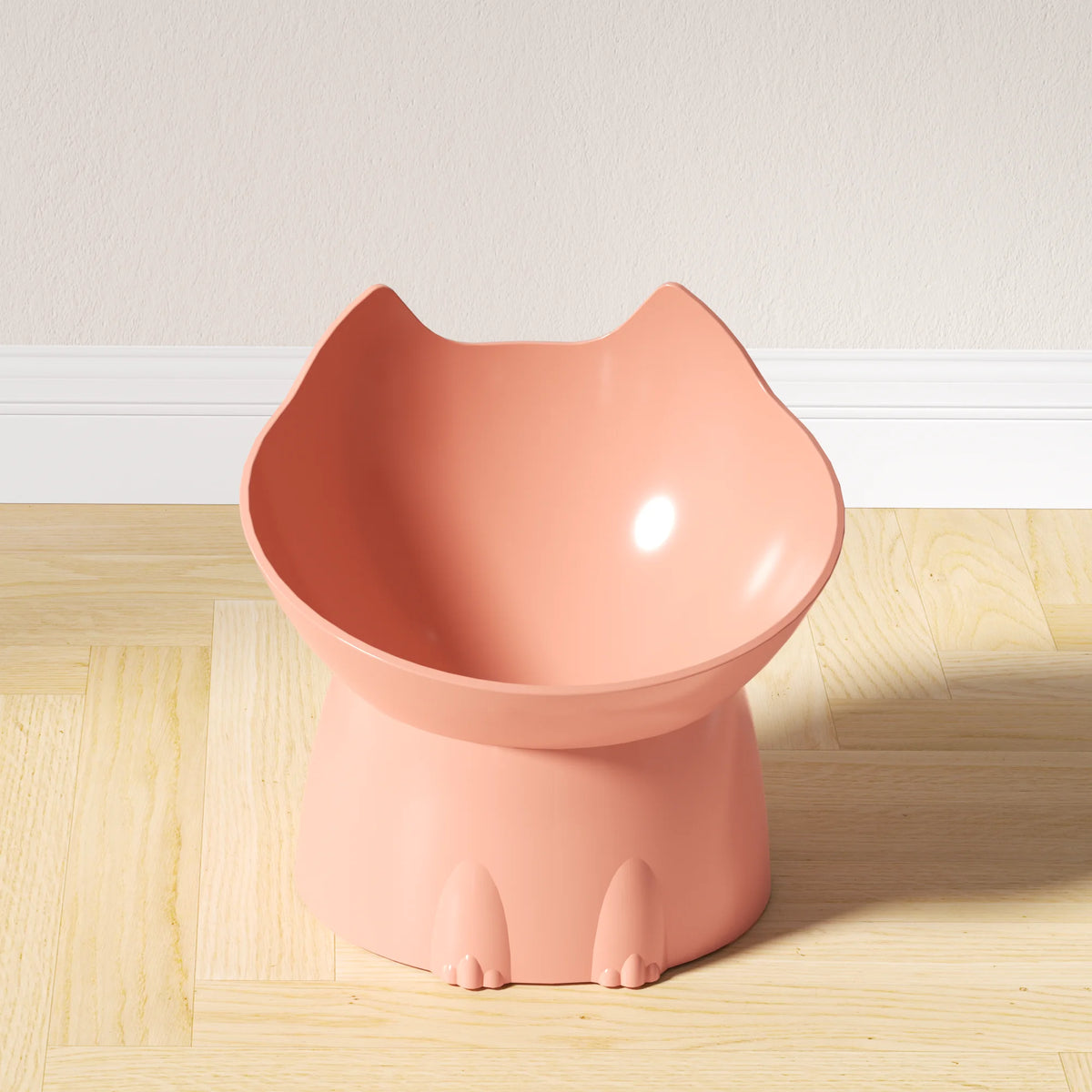 whisker ware elevated cat bowl – anti-tip raised feeding dish
