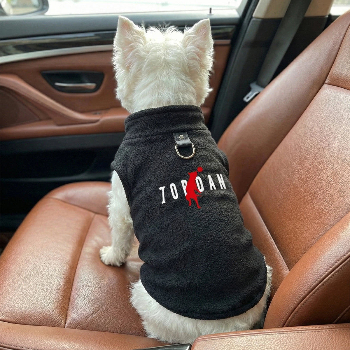 polar fleece warm dog singlet - buckle style for small medium dogs