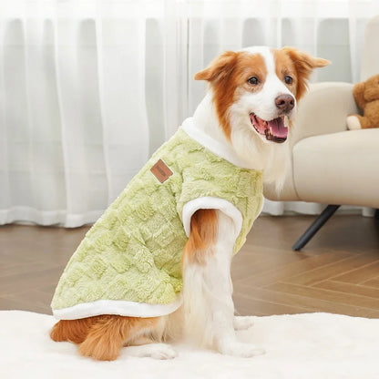 Flannel Dog Sweater – Warm Winter Pullover for Small to Large Dogs