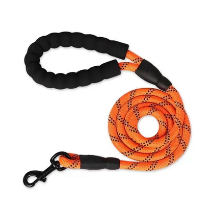 Strong Reflective Dog Leash – Durable Nylon Lead for All Dogs